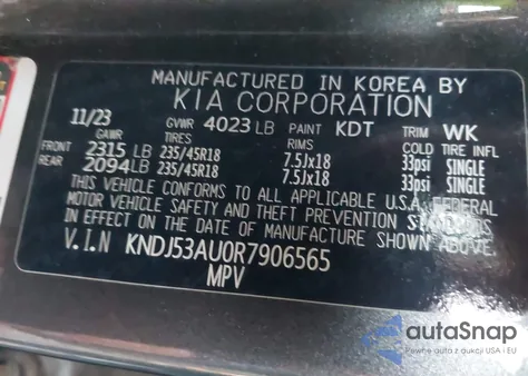 2024 Kia Soul Gt-Line из США, поврежденный, VIN KNDJ53AU0R7906565